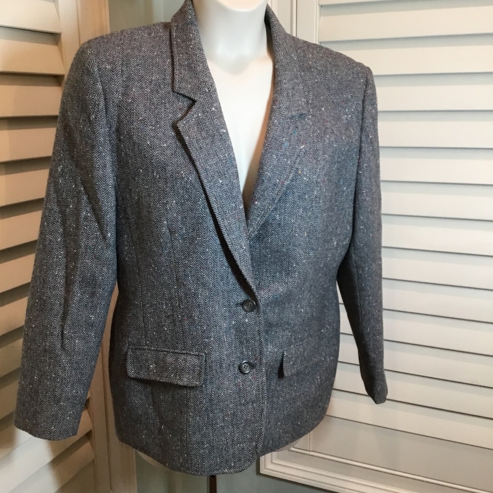 Pendleton Blue HeatherJacket Blazer Size 16